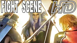 Final Fantasy VII : Crisis Core Angeal and Genesis VS Sephiroth English Movie Cutscene HD