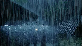 Rain Sounds For Sleeping - Heavy Rain and Thunder Sound at Night - Rain Sounds for Deep Sleep