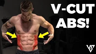 8 Minute V Cut Abs Workout (DO THIS FROM HOME!) | V SHRED