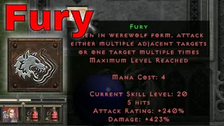 D2R Skills & Abilities - Fury, Shapeshifting (Druid)