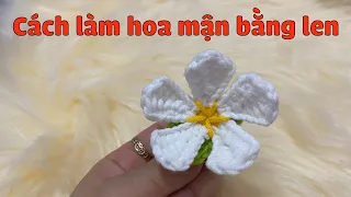 Hướng Dẫn Cách Làm Hoa Mận Bằng Len | Hoa Handmade