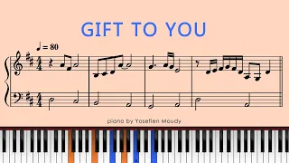 A Gift To You (Everything I Am) | Solo Piano Tutorial / Easy-Intermediate / Music Sheet