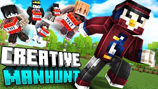 MINECRAFT MANHUNT GEGEN 5 CREATIVE SPIELER (99% UNMÖGLICH)