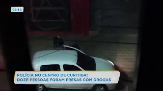Doze pessoas foram presas com drogas no centro de Curitiba