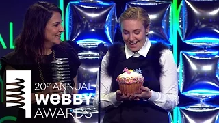 Lena Dunham and Jenni Konner's 5-Word Speech at the 20th Annual Webby Awards