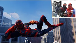 Spiderman Bros Playing SPIDERMAN MILES MORALES PS4!! FUNNY 20 minutes OPENWORLD FREE ROAM!