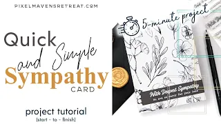 5-minute Quick and Simple Sympathy Card