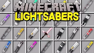 Minecraft LIGHTSABERS MOD! | CUSTOM STAR WARS LIGHTSABERS, FORCE POWERS, & MORE! | Modded Mini-Game