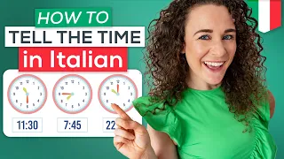 TELLING THE TIME in Italian 📚FREE PDF 🇮🇹 Italian for Beginners