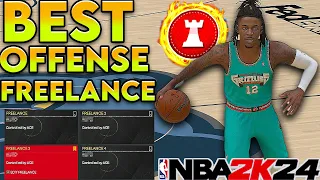 BEST OFFENSE & BEST FREELANCE IN NBA 2K24!! SCORE EVERY POSSESSION! BEST TIPS & TRICKS