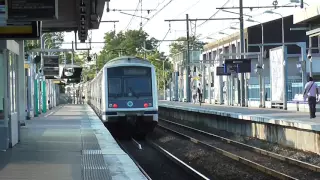 MI2N : Passage sans arrêt en gare de Bry sur Marne sur la ligne A du RER