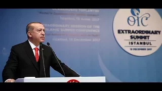 Cumhurbaşkanı Erdoğan, İslam İşbirliği Teşkilatı Zirvesi Olağanüstü Toplantısı’nda konuştu