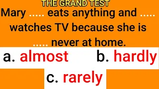 English Grammar Quiz: Gap Filling Test // The Grand Test |English MasterClass|