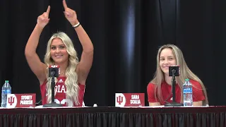 Teri Moren, Sydney Parrish and Sara Scalia Press Conference: IU Basketball Media Day 09/20