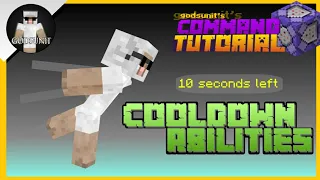 How to make ABILITIES with a COOLDOWN EFFECT! (Minecraft Bedrock Command Tutorial)