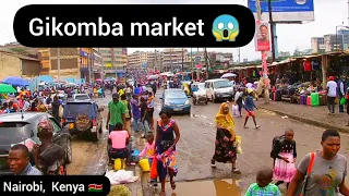 Walking around Gikomba largest second hand clothe market in Nairobi, Kenya.