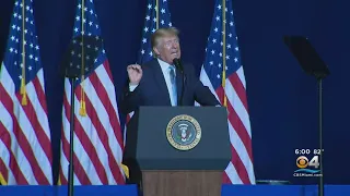President Trump Holds Megachurch Rally In Miami