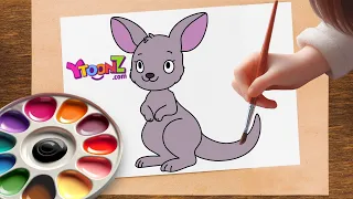 🦘 Baby Kangaroo  Easy Step-by-Step  Guide - Learn How Kids Can Draw & Color Joeys
