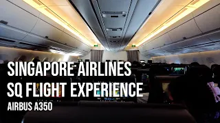 【4K】Singapore Airlines | Airbus A350 | SQ Flight Experience | Economy | SG-MNL |