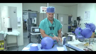 Dr. Cantor demonstrates tools used in spinal surgery | Cantor Spine Institute