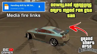 How to add handling drift mod to gta san andreas mobile