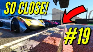 GTA 5 Online - UNBELIEVABLY CLOSE finishes on STUNT RACES #19