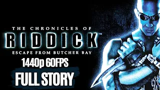 The Chronicles Of Riddick: Escape From Butcher Bay All Cutscenes (Game Movie) 1440p 60FPS