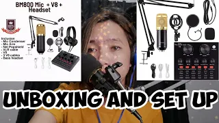 BM800 AND V8 SOUND CARD | Unboxing and Setup