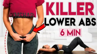 KILLER LOWER ABS 🔥 Burn Belly Fat & Tone | 6 min Intense Workout