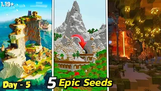 TOP 5 EPIC Seeds For Minecraft Pocket Edition 1.19+ || Best Seeds For Minecraft || In Hindi ||