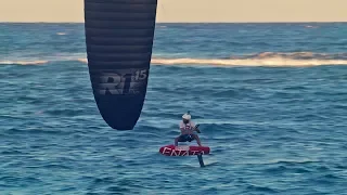 Alex Soto High Speed Foiling Crash at Kitebeach.