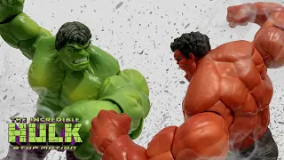 Marvel Hulk vs Red Hulk Stop Motion