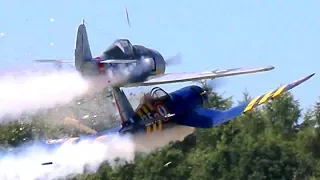 Midair Collision Austrian WW2 Fighters