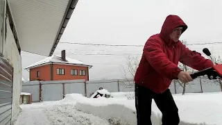 снегоуборщик,  первая уборка