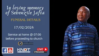 Funeral Service of the late Sebenzile Jafta