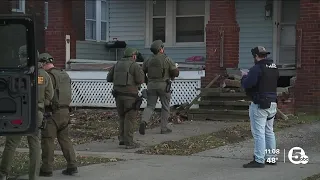 Incident in Cleveland neighborhood results in heavy police presence, damaged patrol car