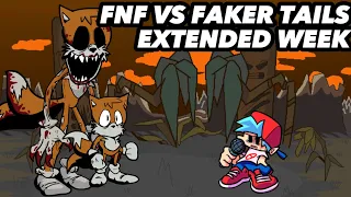 FNF vs Faker Tails EXTENDED WEEK + CUTSCENES + NO DEATHS - Fanmade mod - No botplay!