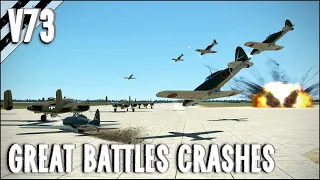 Huge Kamikaze Attack, Bombing Active Airfields & More! V73 | IL-2 Sturmovik Flight Simulator Crashes