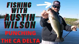 Fishing with Austin Wilson on The C.A. Delta! Winter Time Punching on The CA Delta!