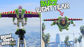 BUZZ LIGHTYEAR tries to FLY (GTA 5 Mods)