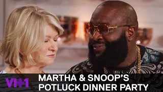 Rick Ross Raises Martha Stewart's Temperature | Martha & Snoop's Potluck Dinner Party