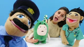Ayşe ve Oyuncak Oddbods Zee. Polis ve doktor oyuncakları ile evcilik oyunları!