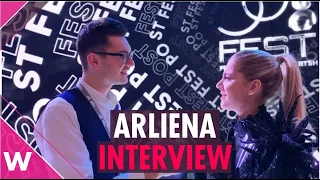 Arilena Ara "Shaj"  interview in English @ FiK 58 in Albania