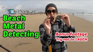 Beach Metal Detecting : Huntington Beach