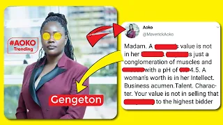 Reviewing Maverick Aoko tweet about v@gina full video #aoko | Gengeton