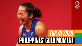 🇵🇭 🥇 Philippines' gold medal moment at #Tokyo2020 | Anthems