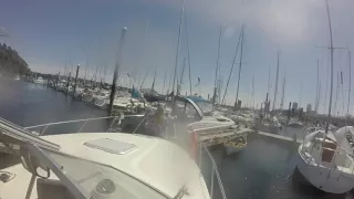 Docking boat on a (Not so) windy day.