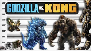 Monsterverse 3D Showdown: Godzilla vs Kong Size Comparison