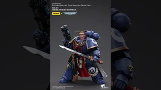 JOYTOY 1/18 Warhammer 40K Ultramarines Primaris Captain With Power Sword and Plasma Pistol