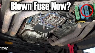 BMW 750iL E32 Transmission Fluid Change, Throttle Body Rebuild, Test Drive, and Blown Fuse Find